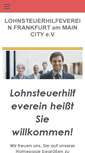 Mobile Screenshot of lohnsteuer-frankfurt.de
