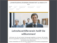 Tablet Screenshot of lohnsteuer-frankfurt.de